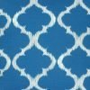 Close up of teal and white outdoor cushion cover