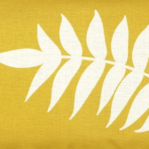 Closeup Image of a Yellow Rectangular Cushion Cover 30x50cm