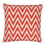 Colour Red Chevron Square Cushion Cover 45x45cm