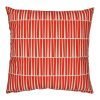Square red and white modern velvet cushion cover