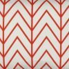 Close up of rectangular velvet cushion cover with zigzag pattern