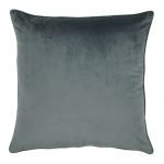 Large 55x55cm monotone grey velvet outdoor cushion