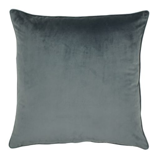 Large 55x55cm monotone grey velvet outdoor cushion