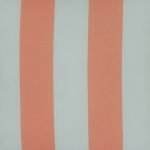 Close up of peach and white stripes cushion