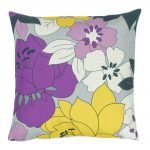 Floral Violet Square Cushion Cover 45x45cm