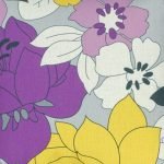 Closeup Image Floral Violet Square Cushion Cover 45x45cm