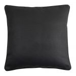Image of polyester dark grey cushion cover