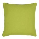 Photo of square lime cushion cover in lime colour
