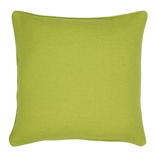 Photo of square lime cushion cover in lime colour