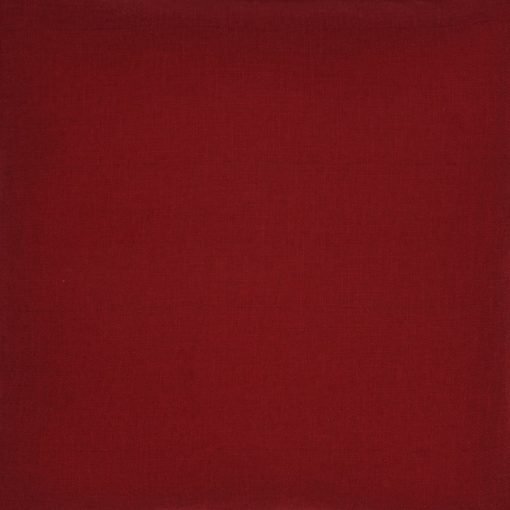 Close-up photo of square polyester maroon outdoor cushion cover