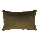 Rectangular brown velvet cushion cover