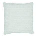 Photo of white cable knit cushion cover