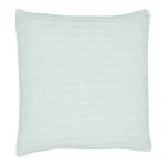 Photo of white cable knit cushion cover