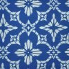 Close up image floral patterned outdoor cushion cover