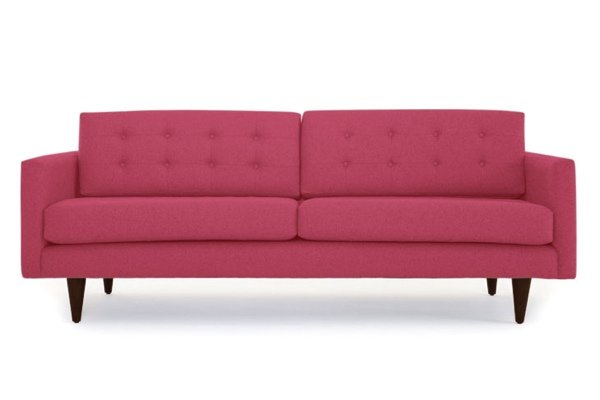 Empty pink sofa