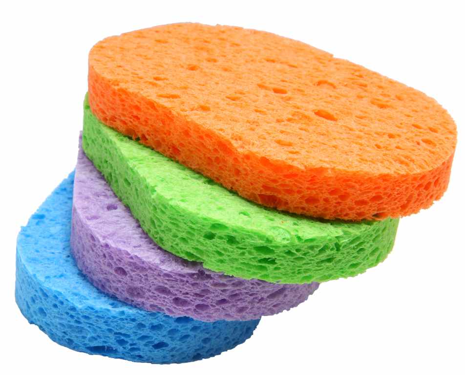 Sponges in all colours