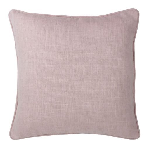 Image of baby pink cushion made of polyester fabric
