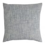 Photo of square blue grey polyester cushion cover