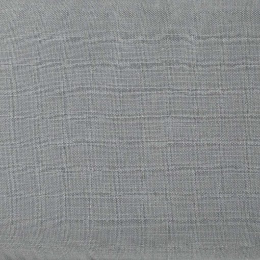 Close up photo of rectangular cushion made of grey polyester fabric