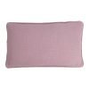 Photo of rectangular polyester cushion cover in lavender colour