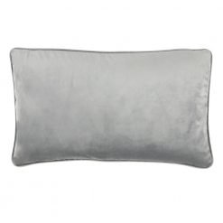 Silver grey velvet cushion (30x50)