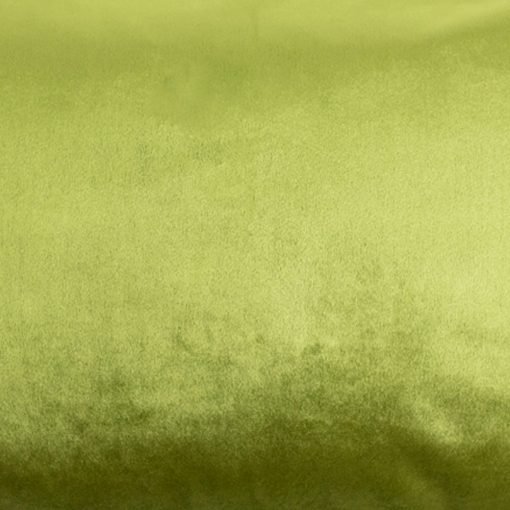Close up photo of olive velvet linen rectangular cushion cover