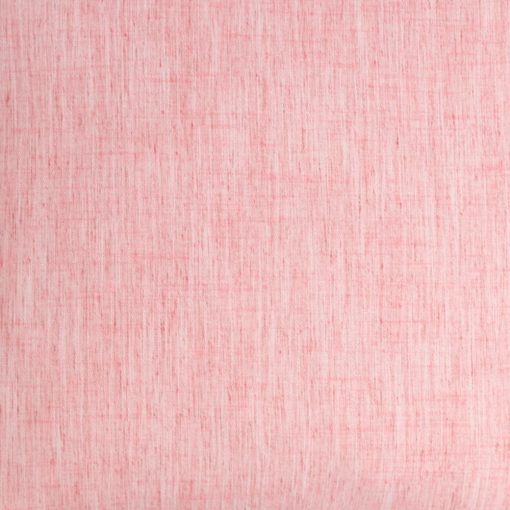 Close up photo of polyester cushion in flamingo pink colour