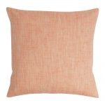 Image of square coral cushion in orange sherbet colour