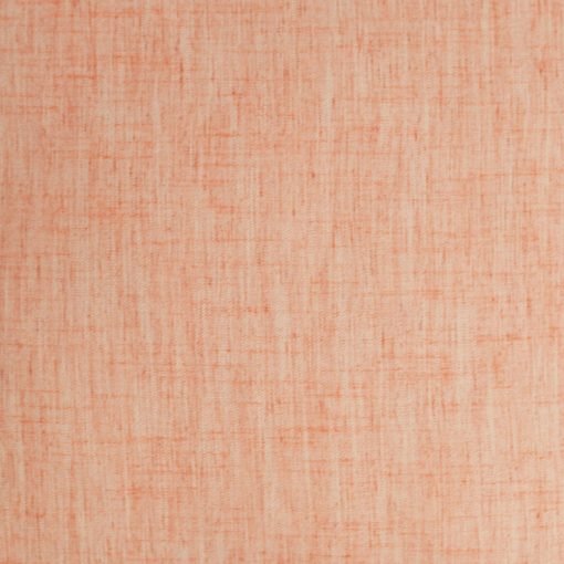 Close up image of orange sherbet linen cushion made of polyester fabric