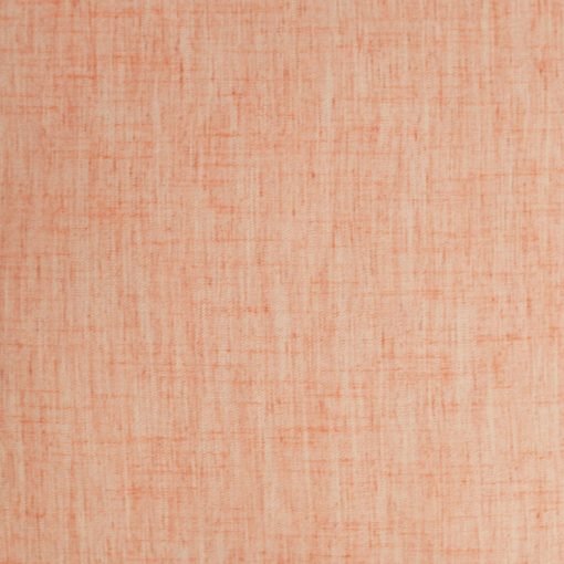 Close up image of orange sherbet linen cushion made of polyester fabric