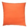 Photo of outdoor cotton cushion made of coral orange outdoor cotton fabric