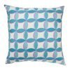 Image of green outdoor cushion with geometric circles
