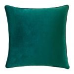Photo of 55cm velvet cushion in emerald green colour