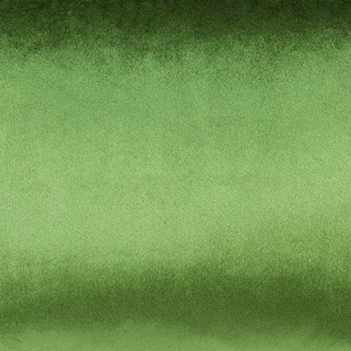 Close up image of forest green velvet linen rectangular cushion