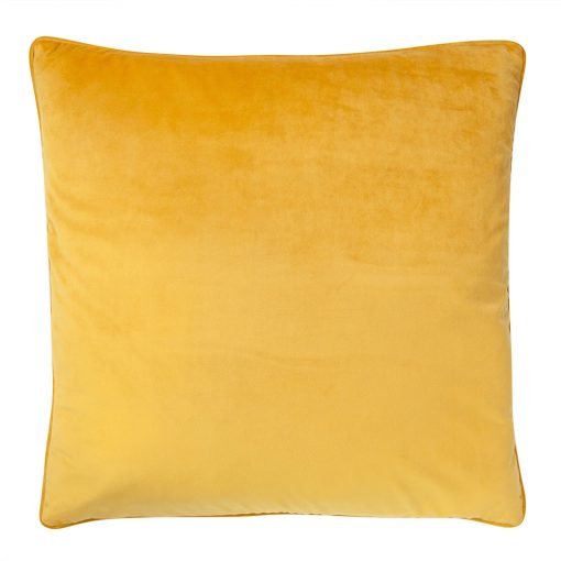 Photo of 55cm velvet cushion cover in gold mustard colour