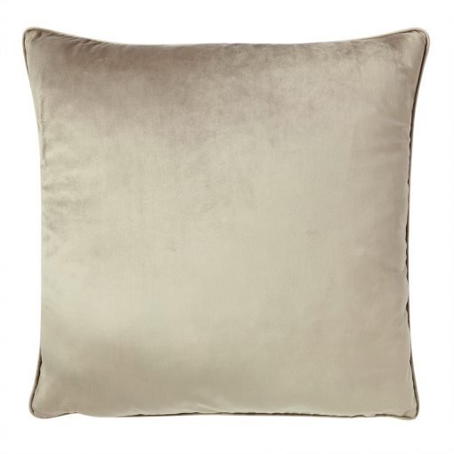 Photo of 55cm velvet cushion cover in oyster colour