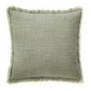 Image of green indoor cushion made of cotton fabric