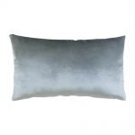 Photo of silver velvet linen rectangular cushion