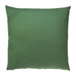 Imag of outdoor cotton cushion cover in deep pine green colour