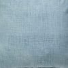 Close up photo of indoor cotton cushion cover of denim blue colour