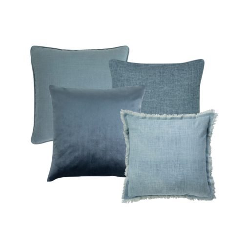 Image of blue cushion covers in set of 4