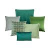 Photo of 7 cushion cover collection in different shades of green