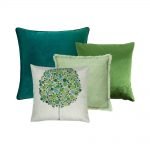 Photo of 4 set cushion covers in different shades of green