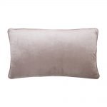 Image of oyster velvet cushion in rectangular shape