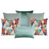 Photo of 6 cushion cover collection in mint green and blue colours