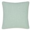 Image of mint cushion cover made of polyester fabric
