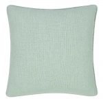 Image of mint cushion cover made of polyester fabric