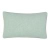Photo of mint rectangular cushion cover made of polyester fabric
