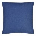 Dark blue cushion cover in plain dark blue colour