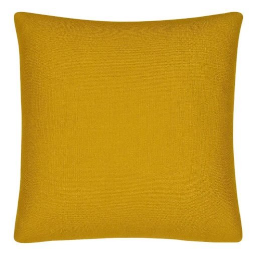 Bright mustard coloured cushion cover in 45cm x 45cm size